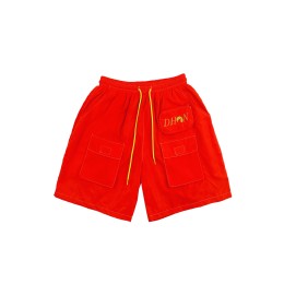 Design red solid color sports shorts custom fashion embroidered logo sports shorts sports pants supplier multi bag U392 Design red solid color sports shorts custom fashion embroidered logo sports shorts sports pants supplier multi bag U392